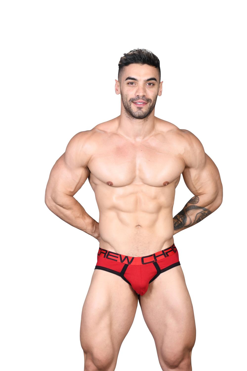 Slipy ANDREW CHRISTIAN s Pushup kapsou Show-It Red3